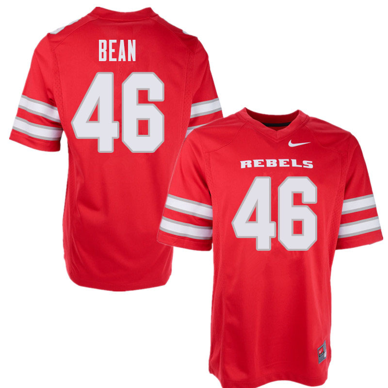 Men's UNLV Rebels #46 Noah Bean College Football Jerseys Sale-Red - Click Image to Close